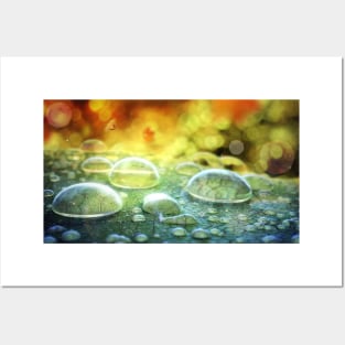 Waterdrops macro Posters and Art